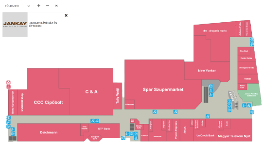 Csaba Center összetett plázatérkép webportál és mobil applikáció